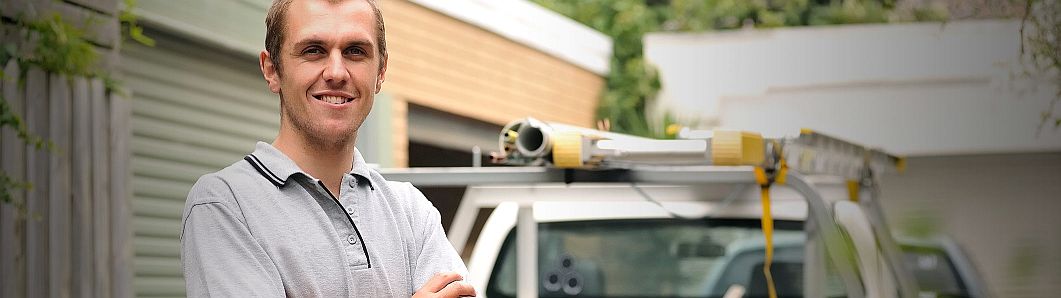 Jak, one of our Martinez plumbers is standing ready by his truck